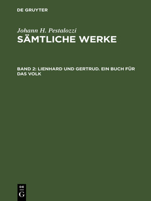cover image of Lienhard und Gertrud. Ein Buch für das Volk